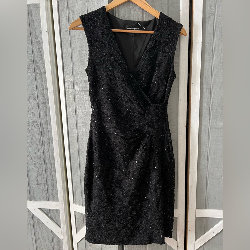 Connected apparel black dress size 6